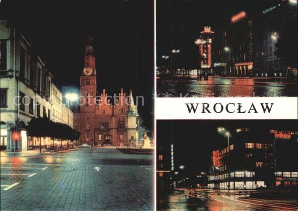 Wroclaw Rathaus Nachtaufnahme