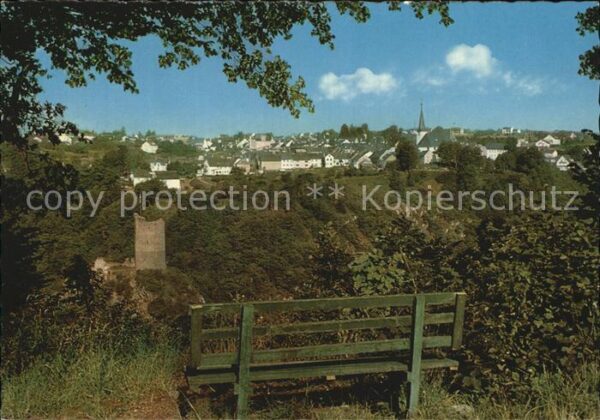 Manderscheid Eifel Blick vom Belvedere