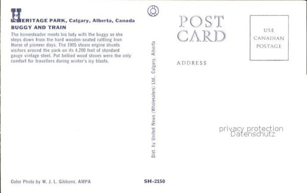 Alberta  Heritage Park Calgary Kutsche Zug – Bild 2