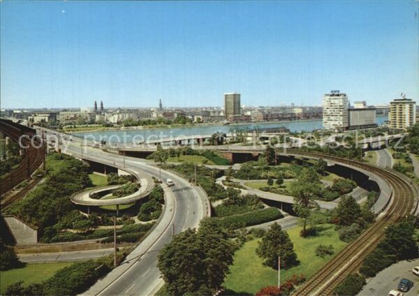 Mannheim Brückenauffahrt Ludwigshafen