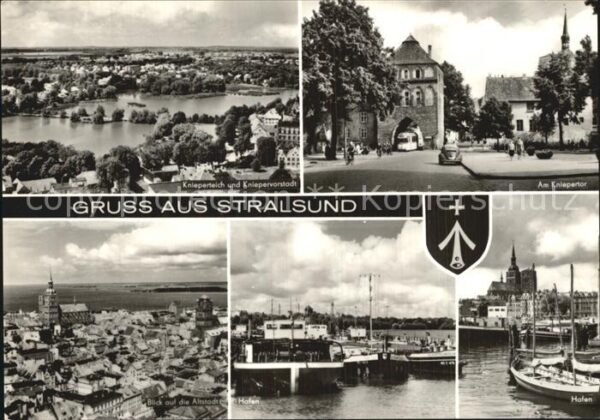 Stralsund Mecklenburg Vorpommern Kniepenteich Vorstadt Kniepentor Hafen