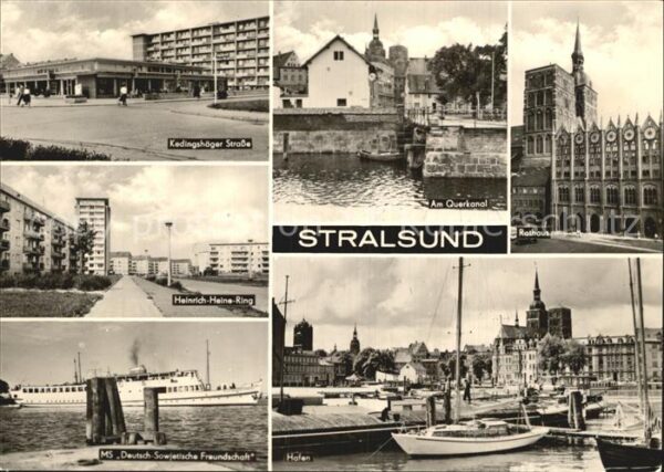 Stralsund Mecklenburg Vorpommern Kedlingshäger Straße Rathaus Querkanal