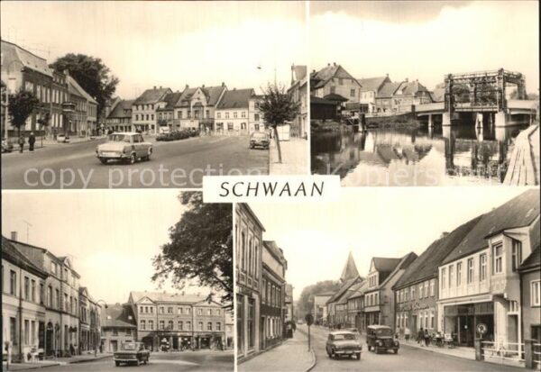 Schwaan Markt Warnow Pferdemarkt August Bebel S