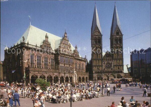Bremen Marktplatz Rathaus Dom Parlamentsgebäud