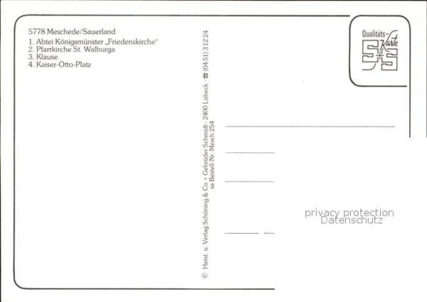 Meschede Abtei Königsmünster Friedenskirche Pfar – Bild 2