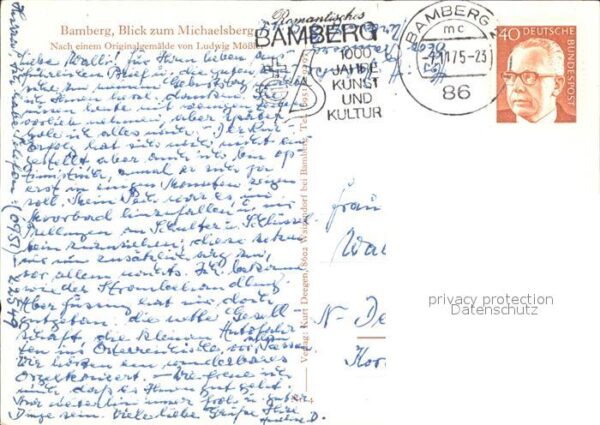 Bamberg Michaelisberg Künstlerkarte – Bild 2
