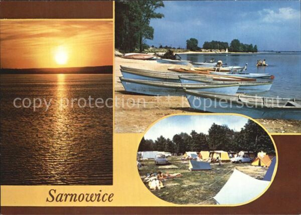 Polen Sarnowice Campingplatz Bootsanlegestell