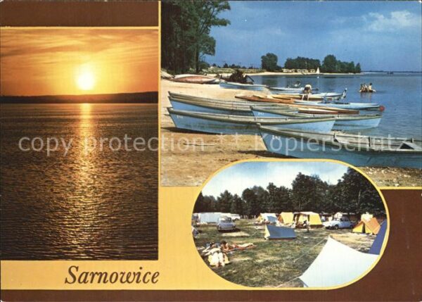 Polen Sarnowice Campingplatz Bootsanlegestell