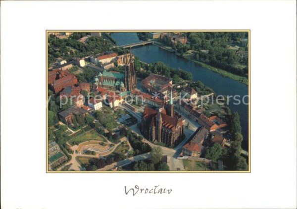 Wroclaw Dominsel Luftaufnahme