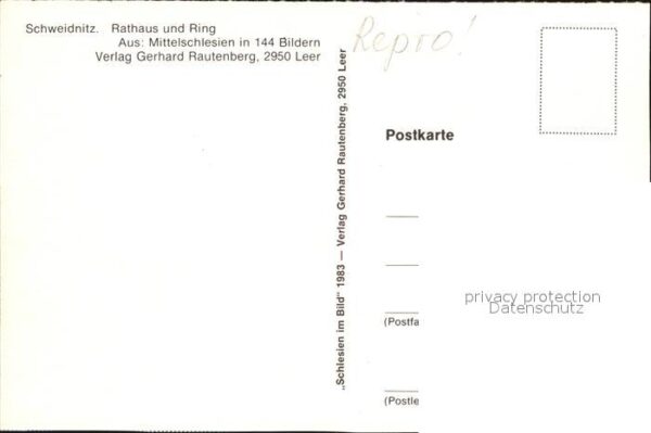 Schweidnitz Rathaus Ring – Bild 2