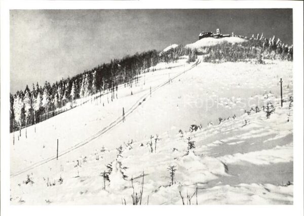 Hochstein Isergebirge Hochsteingipfel Winter