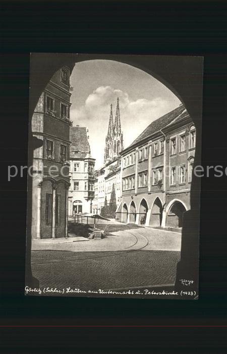 Goerlitz Niederschlesien Lauben Untermarkt Peterskirche