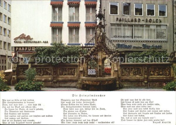 Koeln Rhein Heinzelmännchen Brunnen