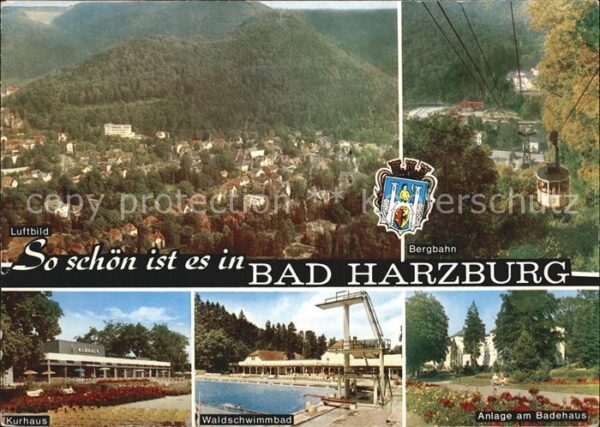 Bad Harzburg Luftbild Bergbahn Kurhaus Waldschwimmba