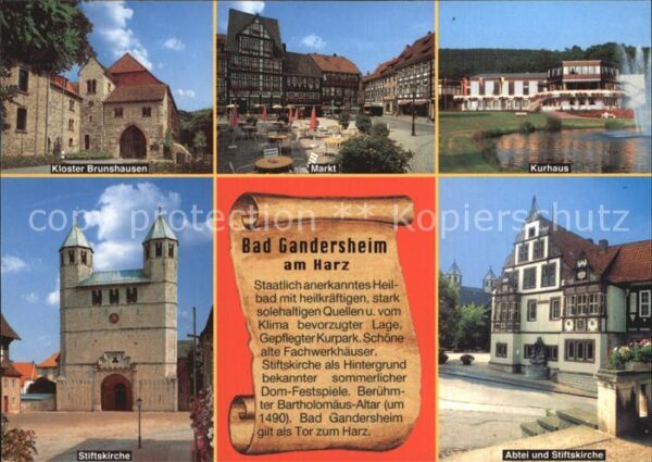Bad Gandersheim Kloster Brunshausen Markt Kurhaus Stift