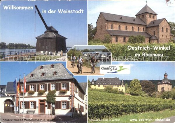 Oestrich-Winkel Weinverladekran Basilika Mittelheim Alt
