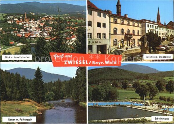 Zwiesel Niederbayern Regen Falkenstein Schwimmbad Rathaus St