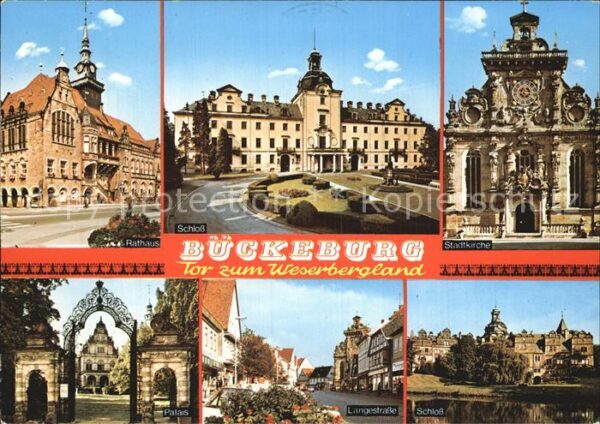 Bueckeburg Rathaus Schloss Stadtkirche Palais Lang