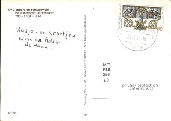 Triberg Schwarzwald Stadtansicht – Bild 2