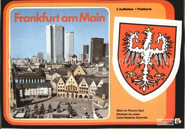 Frankfurt Main Blick vom Dom Wappen