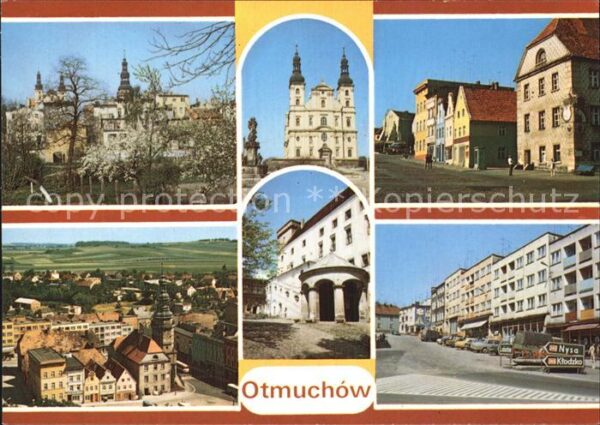 Otmuchow Schloss Kirche Luftaufnahme Stadtansich