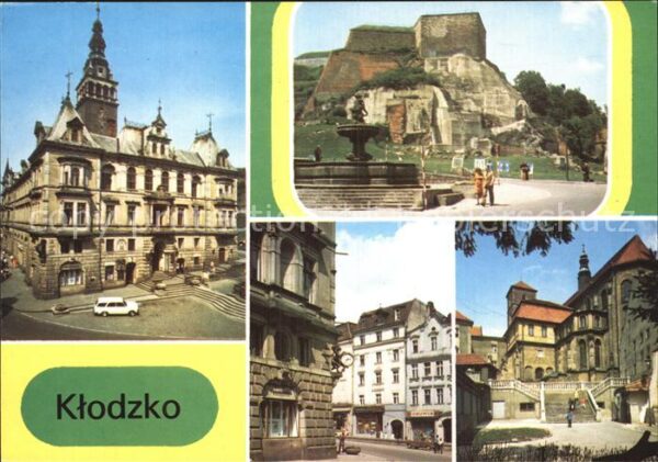 Klodzko Rathaus Burg Stadtansichten