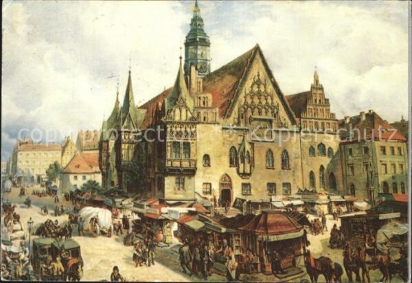 Wroclaw Rathaus Künstlerkarte