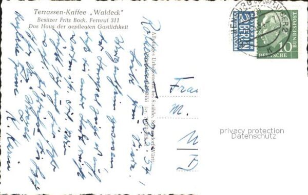 Bad Mergentheim Terrassen-Kaffee Waldeck – Bild 2