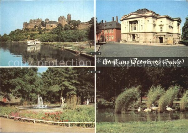 Bernburg Saale Schloss Marx-Engels-Platz Tiergarten