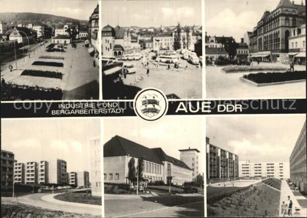 Aue Sachsen Markt Karl-Marx-Platz Wilhelm-Pieck-Sch