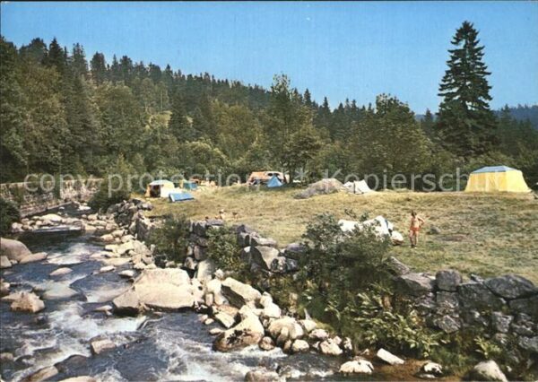 Szklarska Poreba Camping potokiem Kamienna