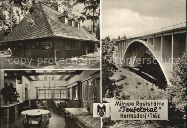 Hermsdorf Thueringen Mitropa Raststätte Teufelstal