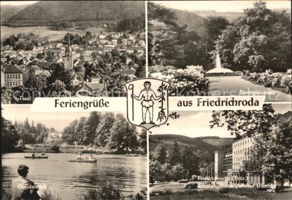 Friedrichroda Springbrunnen Erholungsheim Walter Ulbr