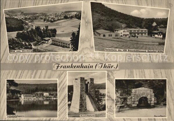 Frankenhain Thueringen Ferienheim Braunkohlenwerk Geiseltal-Mi