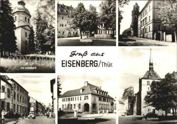 Eisenberg Thueringen Evangelische Stadtkirche Marktplatz Sch