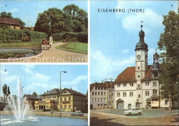 Eisenberg Thueringen Schlossgarten Platz der Republik Rathau