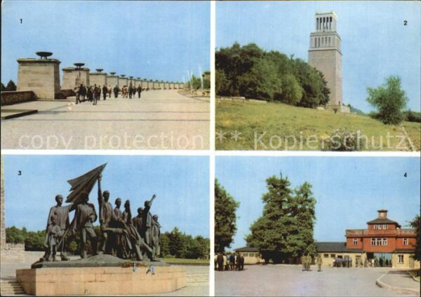 Buchenwald Weimar Strasse der Nationen Glockenturm Gruppe