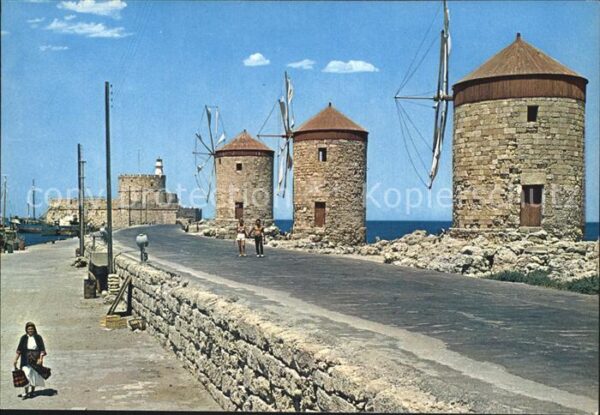 Rhodos Rhodes Aegaeis Windmühle