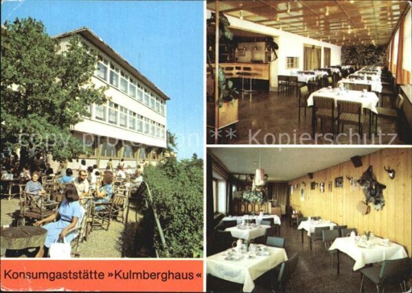 Saalfeld Saale Konsumgaststätte Kulmberghaus
