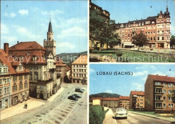 Loebau Sachsen Platz der Befreiung Karl-Marx-Platz Lin