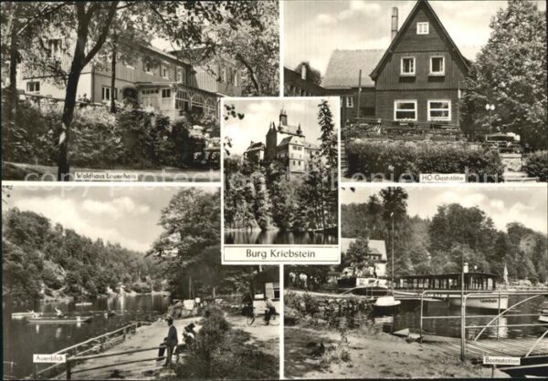 Kriebstein Burg HO-Gaststätte Waldhaus Lauenhain