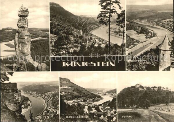 Koenigstein Saechsische Schweiz Festung Lilienstein Barbarine
