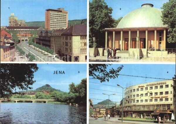 Jena Thueringen Zeiss-Hochhaus Planetarium Paradiesbrüc