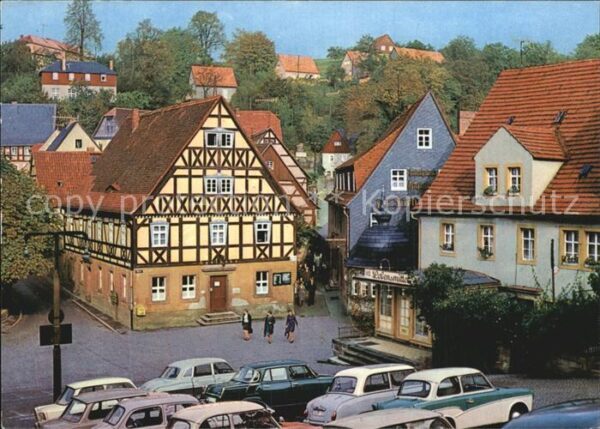 Hohnstein Saechsische Schweiz Marktplatz