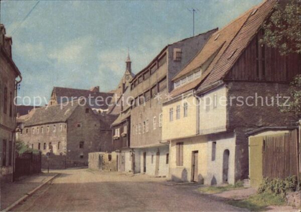 Freiberg Sachsen Gerberhäuser Mühlgraben