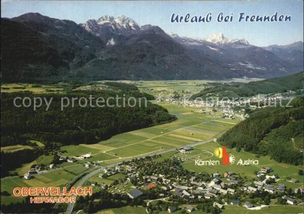 Obervellach Kaernten Fliegeraufnahme