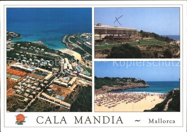 Cala Mandia Fliegeraufnahme Strand