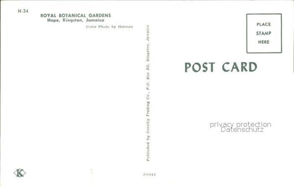 Kingston Jamaica Royal Bontanical Gardens Hope – Bild 2