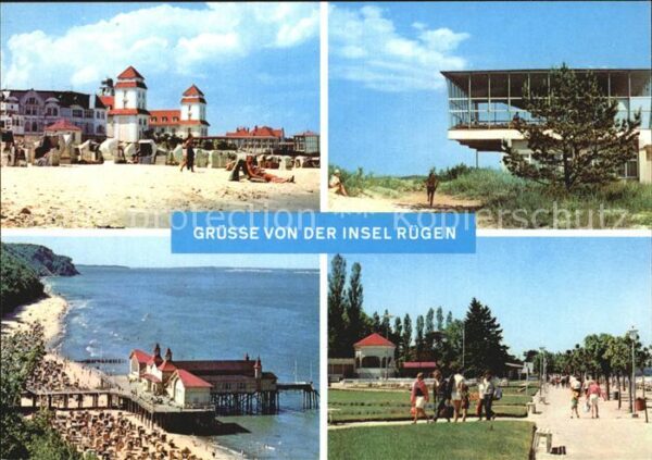 Binz Ruegen Baabe Sellin Seebrücke Göhren Promenade