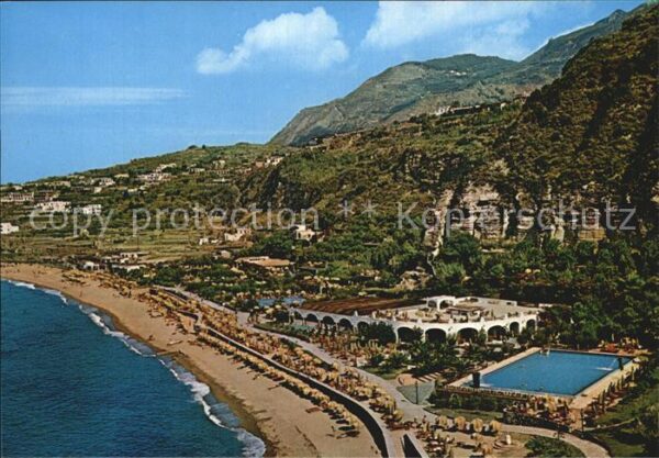 Ischia Forio Fliegeraufnahme Giardini Terme Po